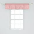 thumbnail image 2 of Ambesonne Pink Polka Dots Window Valance, Motifs with Shapes, 42" x 12", Pale Pink and White, 2 of 3