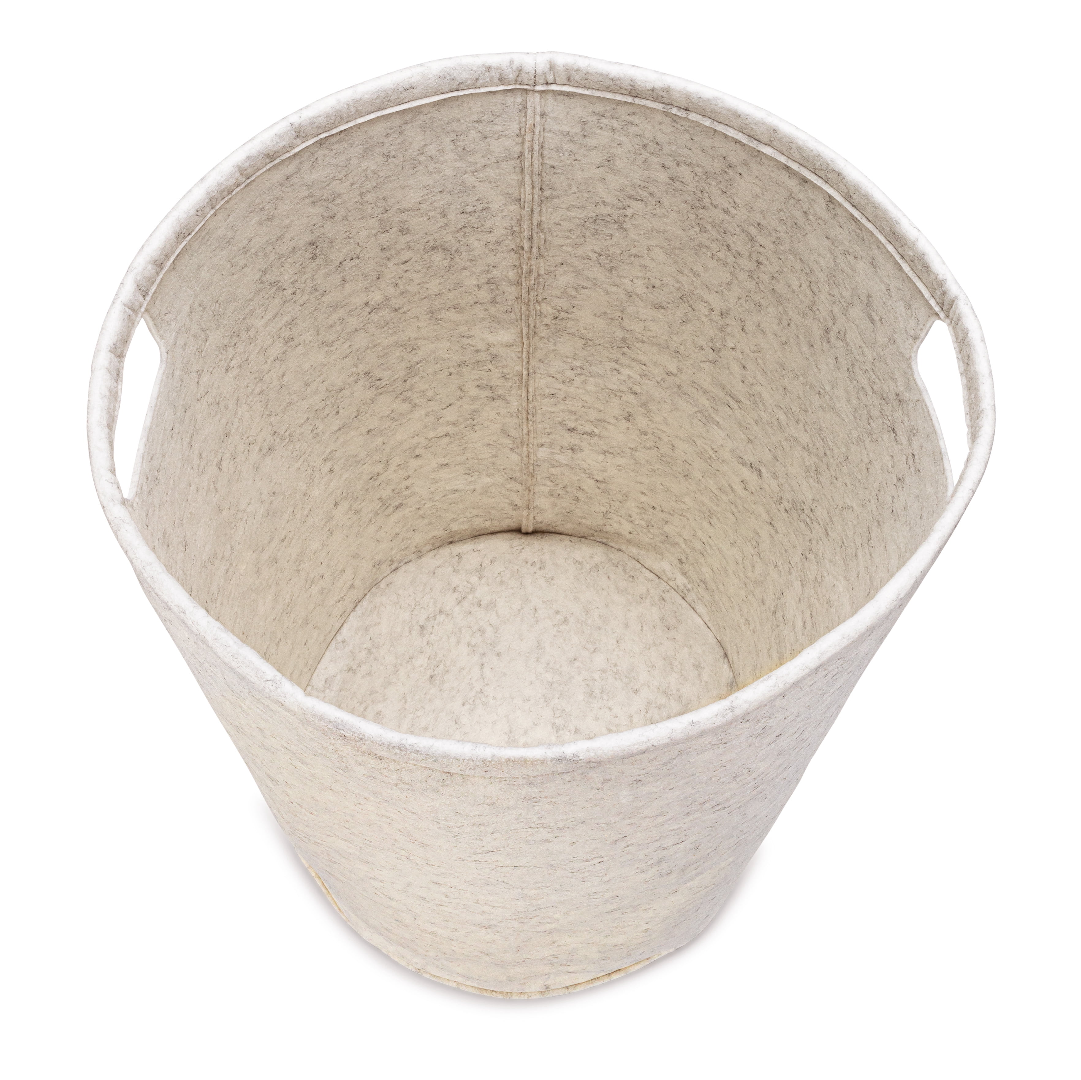 Parker Baby Felt Laundry Hamper Nursery Storage Basket, White