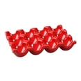 thumbnail image 1 of Ceramic Egg Box Egg Tray Holder Non Slip Egg Storage Organizer for Fridge Refrigerator Kitchen Worktop Countertop Decorative Accessories Holds 12 Chicken Eggs, 1 of 7