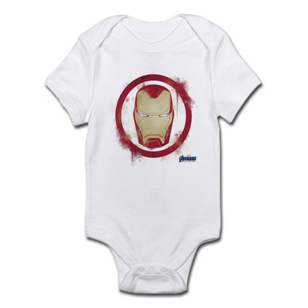 

CafePress - Iron Man Head - Baby Light Bodysuit