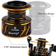 thumbnail image 3 of Sougayilang 13+1BB Smooth Fishing Reel 5.0:1 High Speed Fishing Reels with Free Graphite Spare Spool, 3 of 8