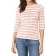 thumbnail image 1 of Disfraz de Día de San Patricio para mujer Mangas en el codo Top Cuello redondo Camiseta ajustada Camiseta estampada informal Rosa blanco M Allegra K, 1 of 6