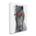 thumbnail image 3 of Stupell Industries Horse Red Glasses Fun Animal Animals & Insects Painting Gallery Wrapped Canvas Print Wall Art, 3 of 5