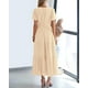 thumbnail image 3 of Vestido casual BTFBM de verano 2025 con cuello en V y manga corta para mujer, 3 of 9