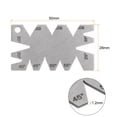 thumbnail image 2 of 2 Packs Screw Thread Gauge Cutting Angle Gage Template 29 to 65 Degrees Lathes Measuring Tool, 1.2mm Thickness, 2 of 4