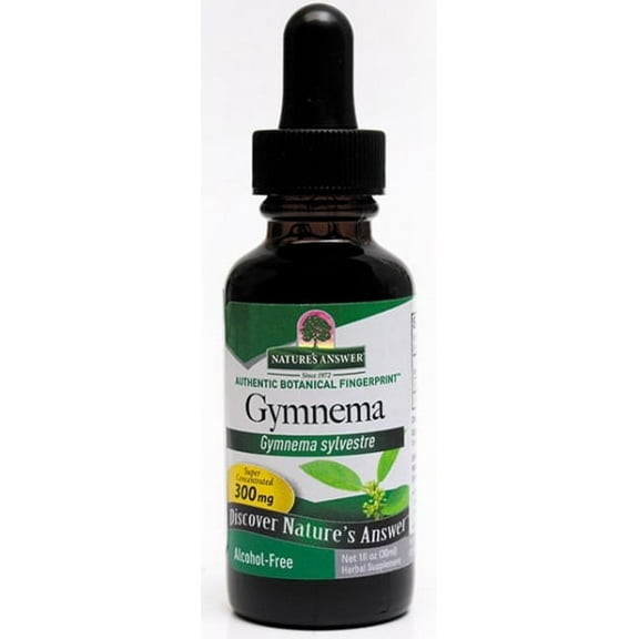 Nature s Answer Gymnema Leaf Extract, Blood Sugar Support, Alcohol-Free, 1 fl oz