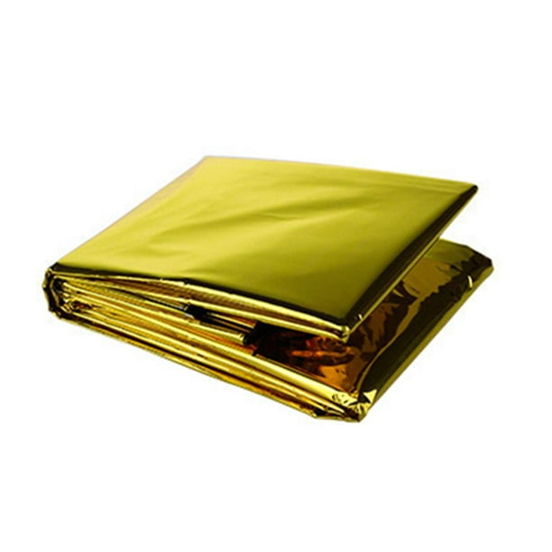 Manta térmica de supervivencia para mascotas de emergencia de primeros auxilios al aire libre (oro 160x210 cm) Likrtyny Para estrenar