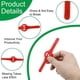 thumbnail image 3 of 36 Pcs Plastic String Trimmer Head Blades Cutter Blades Weed Wacker Head Blades Replacement for Cordless Grass Trimmer, Red-2020, 3 of 5