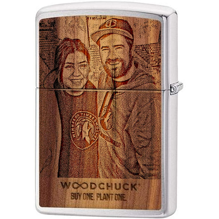 Zippo Woodchuck USA Cedar Wrap Lighter 
