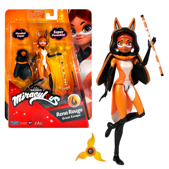 Miraculous Ladybug Muñeca Articulada Figura Coleccion Bandai Rena Rouge Bandai Miraculous Ladybug Rena Rouge