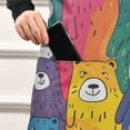 thumbnail image 4 of Funny Colorful Bears Kitchen Apron with 2 Pockets Adjustable waterproof Cooking Aprons for Women Men Chef, 4 of 7