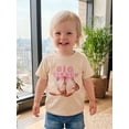 thumbnail image 6 of BemeyourBBs Baby Girl Little Sister Big Sister Matching Outfit Toddler Baby Girl Cowgirl Outfit Western Baby Summer Clothes T Shirt Letter Boot Print Short Sleeve Pullover Tee Shirt Tops, 6 of 9