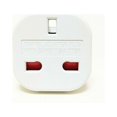 thumbnail image 1 of Travel Adapter - British 3 Pin White - UK Standard Plug to European Standard Plug,, 1 of 5