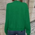 thumbnail image 4 of Womens Casual Jacket Fashion Zip Up Long Sleeve Jackets Loose Ribbed Cuffs and Hem Outwear with Pockets Green S, 4 of 7