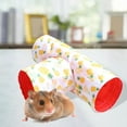 thumbnail image 3 of Pequeños animales conejillo de indias túneles jaula jugar juguete para erizo piña amarilla Zulema Túneles de conejillo de Indias, 3 of 7