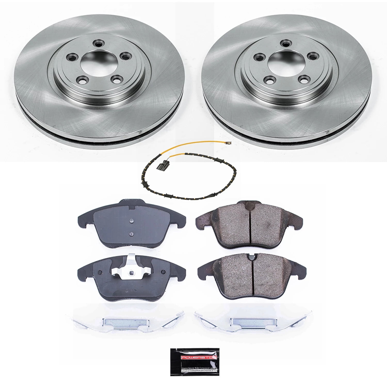 PowerStop Front Stock Replacement Brake Pad and Rotor Kit Fits: JAGUAR Select Models KOE7680