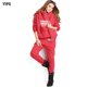 thumbnail image 2 of Traje deportivo popular de eBay para mujer, traje casual con capucha, suéter polar, tres piezas, deportivo para mujer, 2 of 5