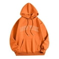 thumbnail image 3 of XINXIAOO Womens Sweatshirt Hoodies Long Sleeve Hoodie Pullovers for Women Graphic Hoodie Orange Sweatshirts for Women Winter Outfits for Women 2025 Comfy Clothes for Women, 3 of 3