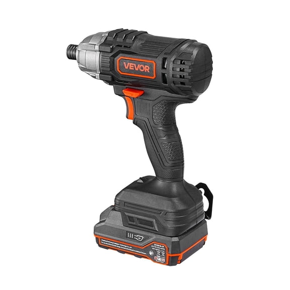 CAFORKP Powerful 20V Cordless Impact Driver Kit  1/4 Inch, 2800 RPM Max, with Battery & Charger, 10 Bits, LED Light for Furniture & Home Repairs