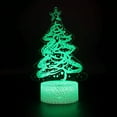 thumbnail image 2 of Lámpara De Regalo Luz Nocturna Alimentada Por Usb Con Decoraciones Acrílicas En 3D Bonitos Diseños De Árboles De Navidad, Ciervos Y Norias Ideal Para Navidad Y Cumpleaños, 2 of 3