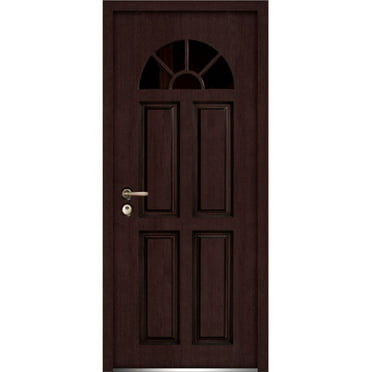 Vdom Sample of Color Dark Brown Oak for the Exterior Door