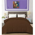 thumbnail image 1 of BedDecor 300 GSM 1 Pcs Solid (Chocolate,Oversize King) 100% Egyptian Cotton Base Comforter, 1 of 8