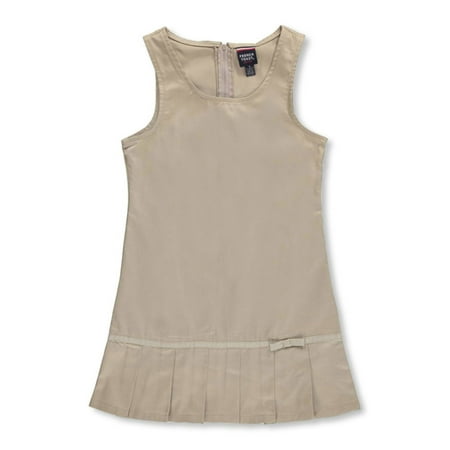 French Toast Girls School Uniform Ribbon Bow Pleated Jumper Dress, Sizes 4-20