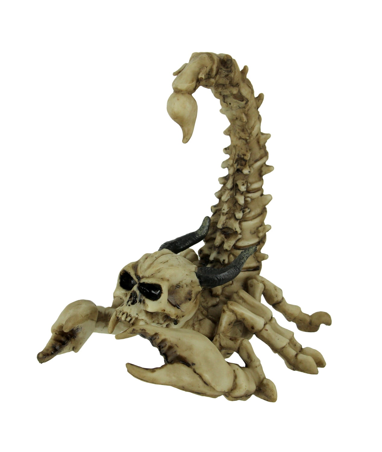 Zeckos Creepy Skeleton Sitting On Rocks Statue Figure 