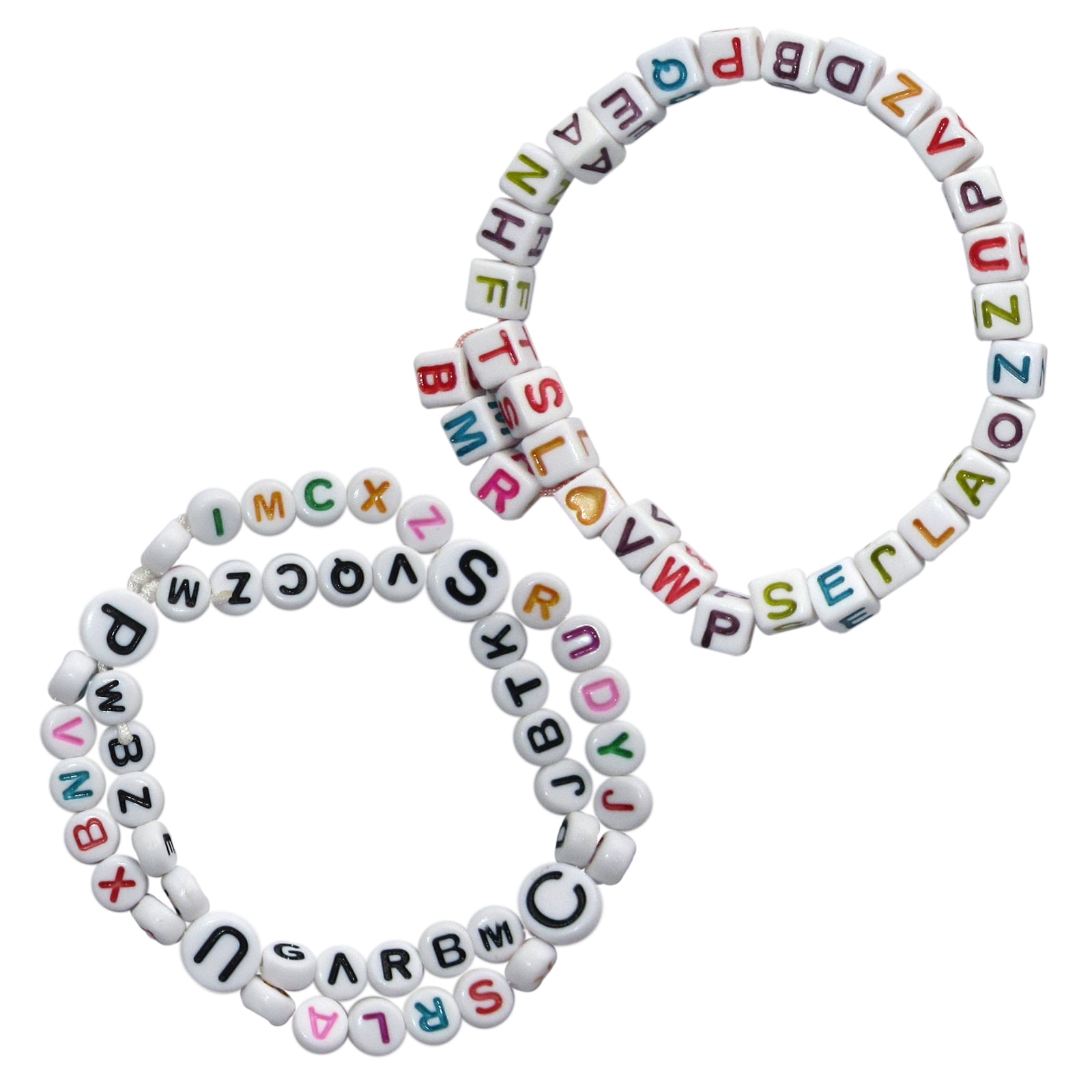Alphabet Assorted Bead Box by Creatology - Plastic Beads for Making Jewelry - Charms - Key Chains - Friendship Bracelets - and Arts & Crafts - 1 Pack