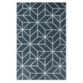 thumbnail image 2 of Modern Area Rug, Geometric Pattern Print Velvet Plush Carpet Distressed Accent Rug, 2 of 9