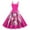 Hot Pink, variant on Summer Dresses for Women 2025 Cancer Pink Ribbon Awareness Print Sleeveless Sun Dress Black L