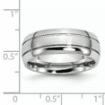 thumbnail image 5 of Cobalt Polished and Satin Grooved 8mm Band, 5 of 11