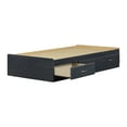 thumbnail image 2 of South Shore Ulysses Twin Mate's Platform Storage Bed with 3 Drawers, in Blueberry, 2 of 10