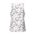 thumbnail image 5 of Gaeub Alpacas and Hearts Men's Athletic Tank Top, Workout Sleeveless Shirts, Running Tank Tops for Gym, Running, Training - X-Large, 5 of 9