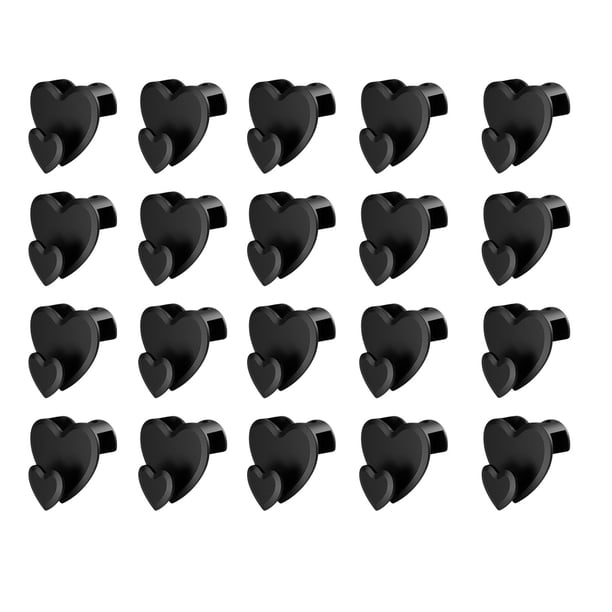 4/8/20 unidades de ganchos conectores para perchas, ganchos para perchas para herramientas domésticas, 40 unidades de ganchos para perchas con forma de corazón