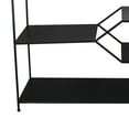 thumbnail image 2 of Metal Console Table Rack with Four Spacious Open Shelves, Black, 2 of 2