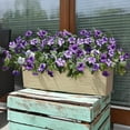 thumbnail image 5 of JHyouerji Artificial Hanging Fake Flowers for Outdoor Decoration, Purple Faux Silk Flower UV Resistant flower for Home Porch Patio Garden Balcony Yard Look Real, 5 of 9