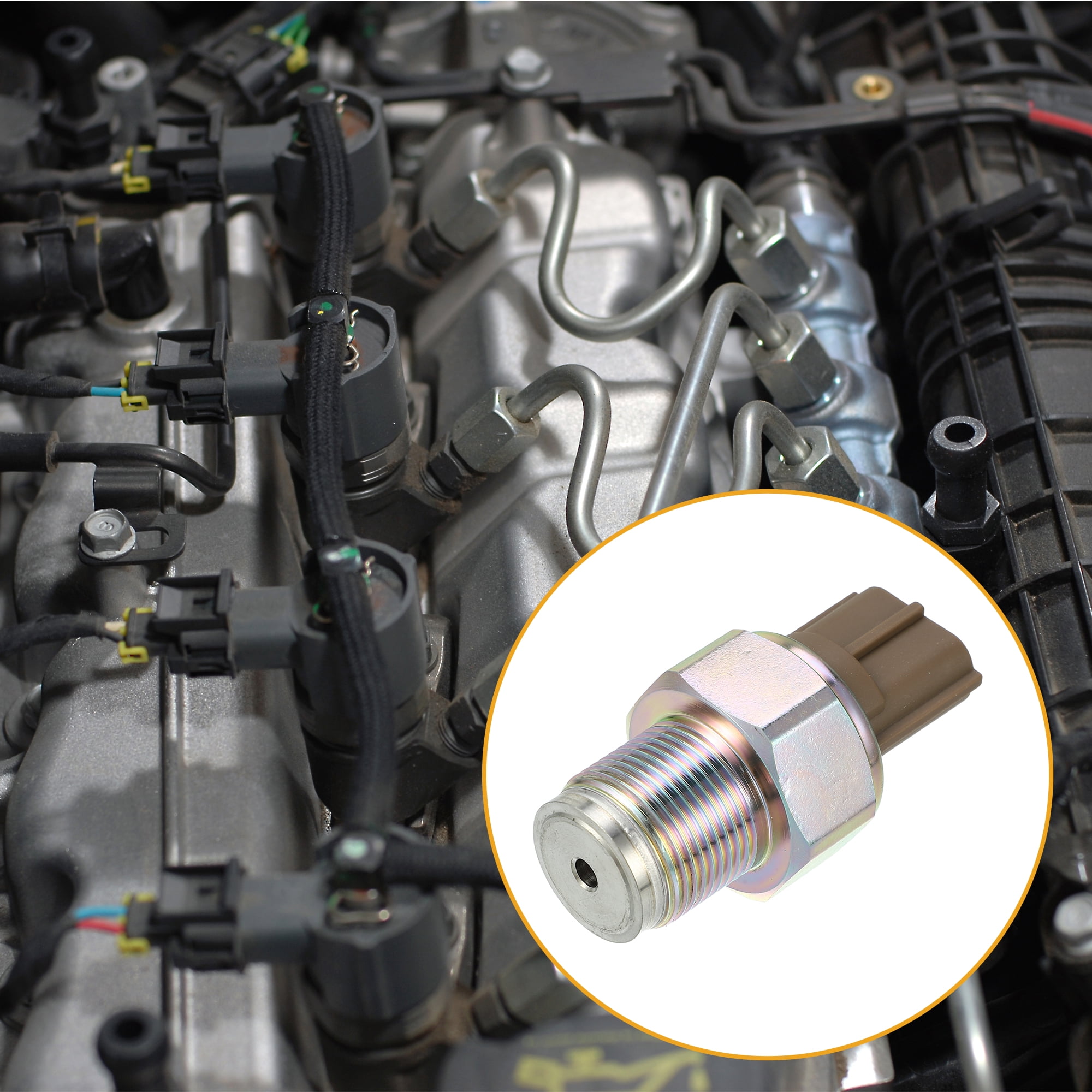 Unique Bargains 1pcs Car Fuel Rail Pressure Sensor No.8981197900/8-98119-790-0 for Isuzu NPR 2003-2007 5.2L