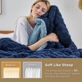 thumbnail image 3 of Manta de cama Sherpa, tamaño king, forro polar, suave y acogedora para invierno, 3 of 6