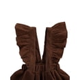 thumbnail image 4 of Qmyliery Toddler Baby Girl Suspender Skirt, Ruffle Strap Solid Color Backless Overall Skirt, 4 of 8