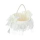 thumbnail image 4 of Cesta de flores para boda, pequeña caja reutilizable. Ideal como regalo para , elegante caja de encaje, cesta para niña de, 4 of 8