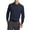 Dark Navy, variant on Just Blanks Dimension Knit Dress Shirt Hidden Button Down Collar, White, 4XL