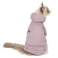 thumbnail image 5 of NovaStitch Dog Sweaters Dog Hoodie Sweater Solid Soft Fleece Clothes Pet Hoodie Sweatshirt with Pocket for Small and Medium Dogs Purple S, 5 of 6