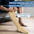 thumbnail image 2 of 3 Pairs Compression Socks Running Socks for Athletic Sports Circulation, Nurse Medical Stockings, 2 of 9