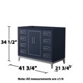 thumbnail image 7 of Wyndham Collection Wch515142s-Cxsxx-Mxx Marlena 42" Single Free Standing Vanity Cabinet, 7 of 7