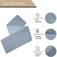 thumbnail image 3 of Dining Room Table Runner 72 Inches Long Dusty Blue Elegant Kitchen Table Runner Bedroom Furniture Top Cover Dresser Scarf Geometric Chevron Patterned Table Topper Machine Washable Cloth Table Runner, 3 of 5