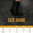thumbnail image 4 of Diamond Star Men's Military Boot Socks – Quick-Dry Cotton Crew for Police, Fire, and Trekking/Hiking (Black - 6 Pairs, Socks Size 10-13, Fit Men's Shoe Size 10-12), 4 of 7