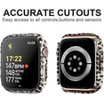 thumbnail image 4 of 5 Pack Case Compatible for Apple Watch Series 8 & Series 7 45mm with Tempered Glass Screen Protector, PC Hard Ultra-Thin Scratch Resistant Bumper Protective Cover for iWatch 45mm Accessories, 4 of 5