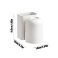 thumbnail image 4 of No-Drill Toothbrush Storage Rack with Mouthwash Cup Holder for Bathroom Wall, Space-Saving Toothbrush Organizer for Dorms and Small Bathrooms, 4 of 7