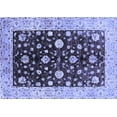 thumbnail image 1 of Ahgly Company Machine Washable Indoor Rectangle Oriental Blue Traditional Area Rugs, 6' x 9', 1 of 4